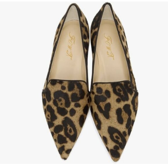 Leopard Print Women's Loafers - Picture 1 of 8